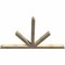 Ekena Millwork Saratoga Rough Sawn Timber Gable Bracket, Douglas Fir, 84"W x 53"H x 4"D x 4"F, 15/12 Pitch GBW084X53X0404SAR00RDF - alternate 3